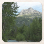 McDonald Creek at Glacier National Park Square Paper Coaster