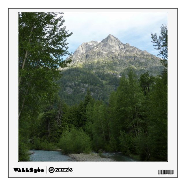 McDonald Creek at Glacier National Park Wall Sticker (Front)