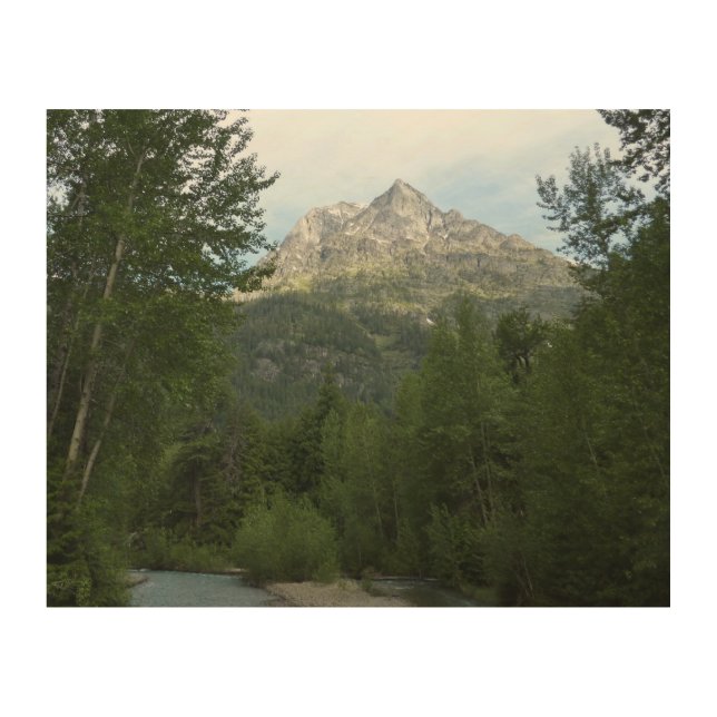 McDonald Creek at Glacier National Park Wood Wall Art (Front)