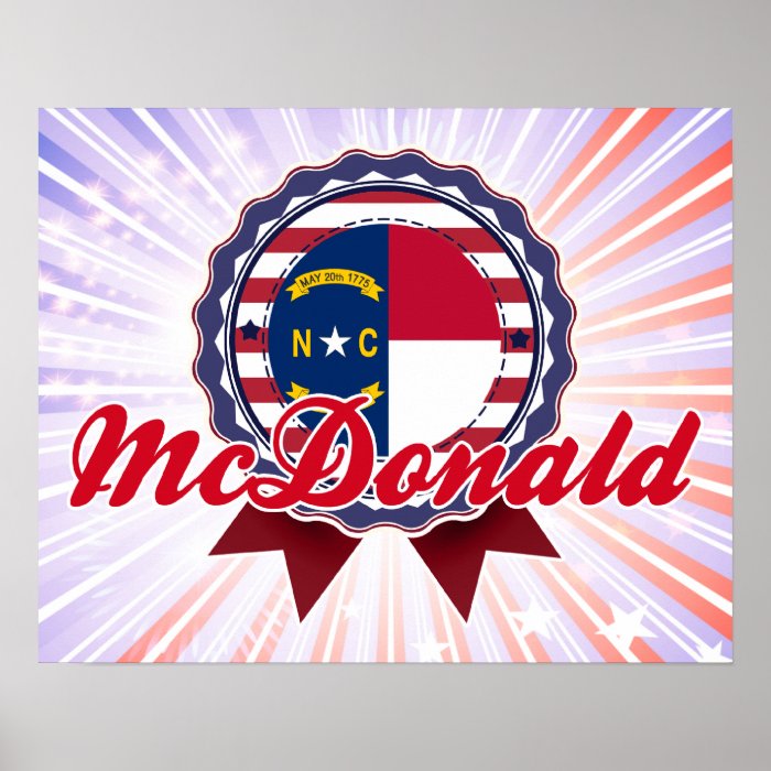 McDonald, NC Print