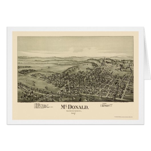 McDonald, PA Panoramic Map - 1897 (Front Horizontal)