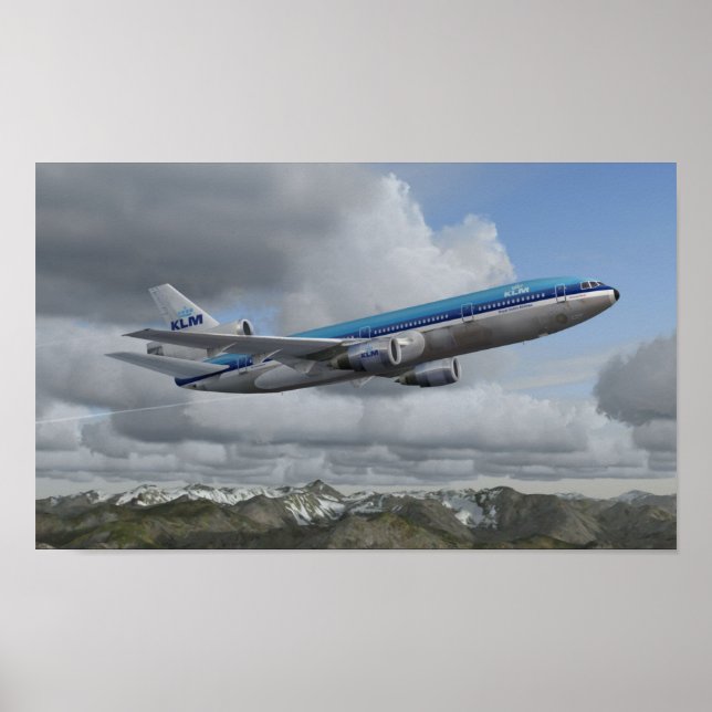 McDonnell Douglas DC-10 KLM Royal Dutch Airlines Poster (Front)