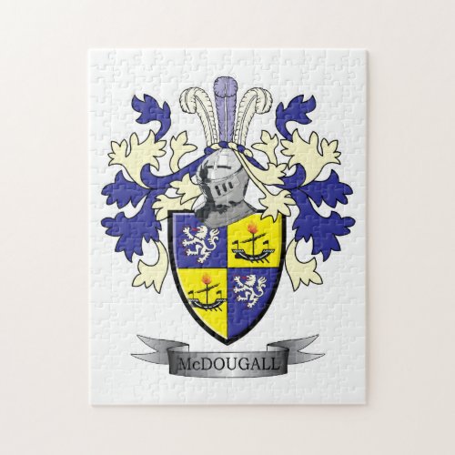 McDougall Family Crest Coat of Arms Jigsaw Puzzle