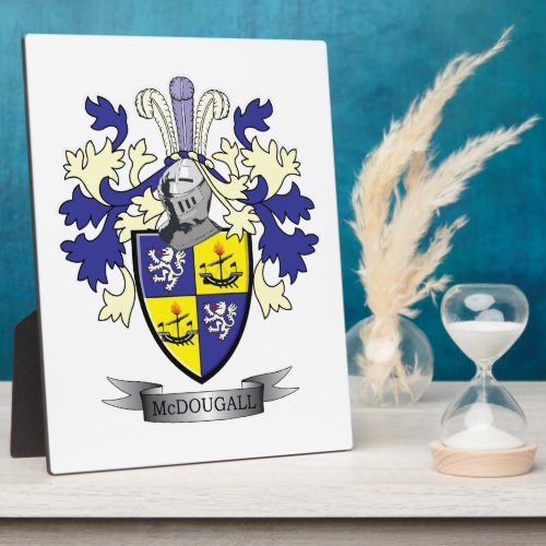 McDougall Family Crest Coat of Arms Plaque