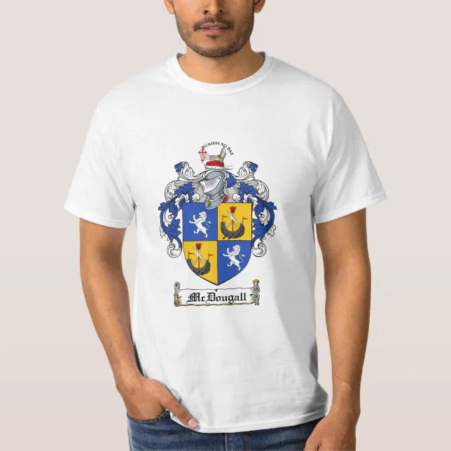 Mcdougall Family Crest - Mcdougall Coat of Arms T-Shirt | Zazzle