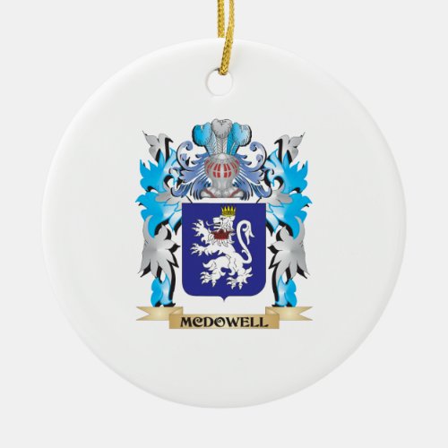 Mcdowell Coat of Arms _ Family Crest Ceramic Ornament