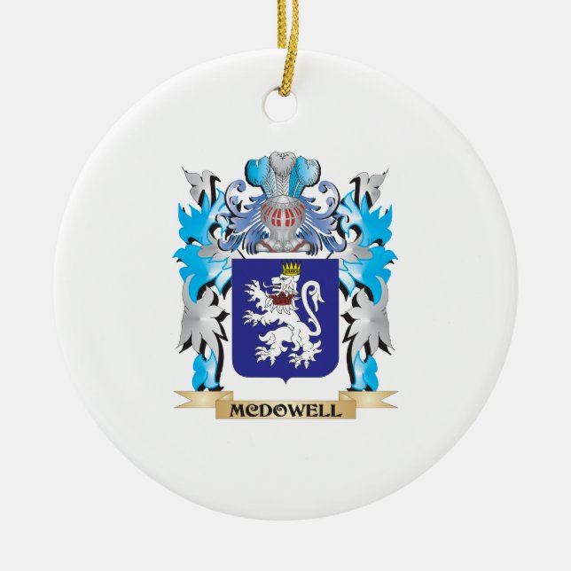 Mcdowell Coat of Arms - Family Crest Ceramic Ornament (Front)