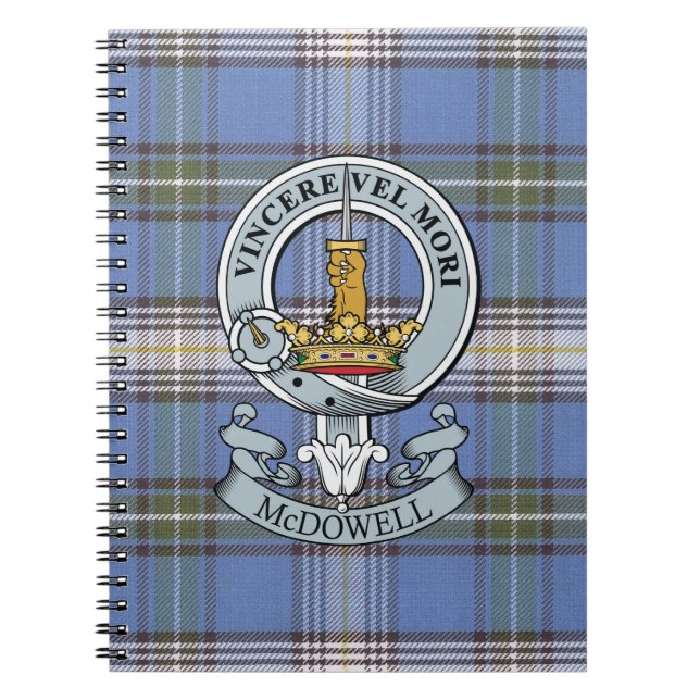McDowell Crest + Tartan Notebook (Front)