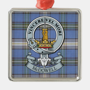 McDowell Crest + Tartan Premium Ornament