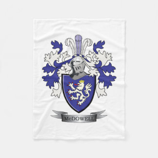 McDowell Family Crest Coat of Arms Fleece Blanket