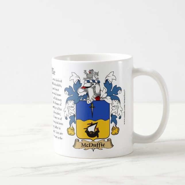 McDuffie, the Origin, the Meaning and the Crest Coffee Mug (Right)