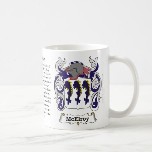 McElroy Family Coat of Arms Mug