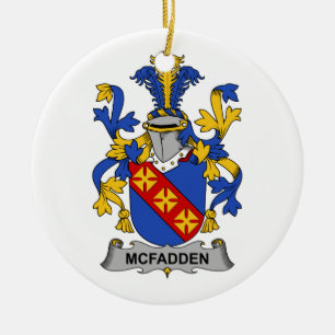 McFadden Family Crest Ceramic Ornament