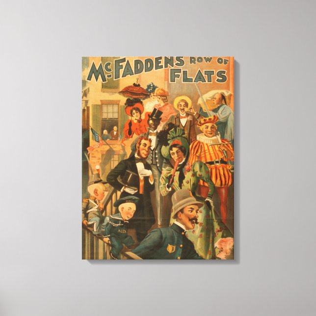 McFadden's row of flats new edition Theatre Canvas Print (Front)