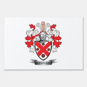 McFarland Family Crest Coat of Arms Sign
