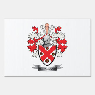 McFarland Family Crest Coat of Arms Sign