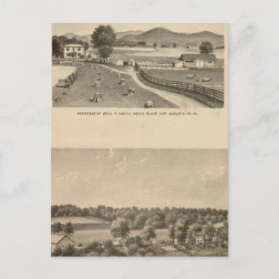 McFarland, Smith residences Postcard