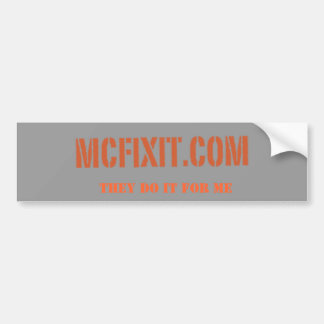 McFix It Bumper Sticker