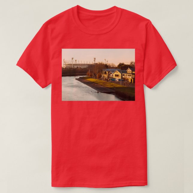 MCG with boat houses T-Shirt (Design Front)