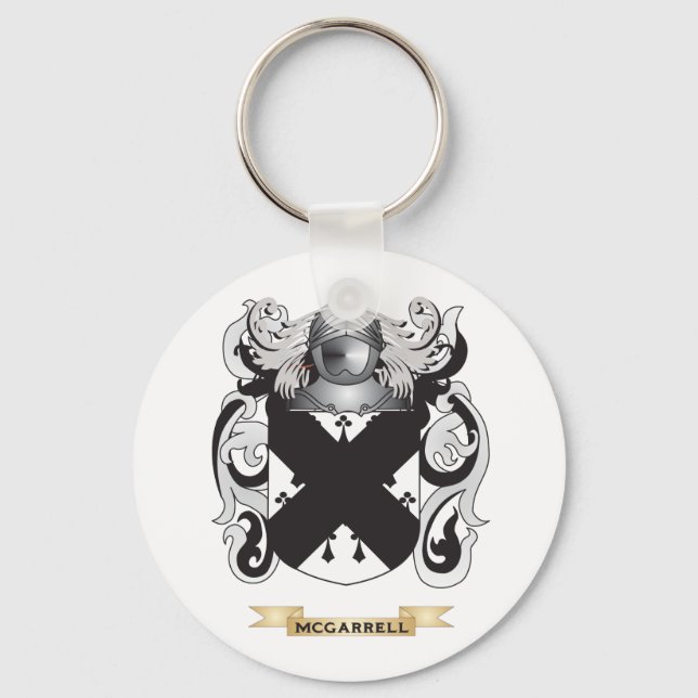 McGarrell Coat of Arms (Family Crest) Keychain (Front)