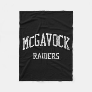 Mcgavock high school hs nashville tn vintage sport fleece blanket