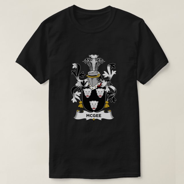 McGee Coat of Arms - Family Crest Shirt  (Design Front)