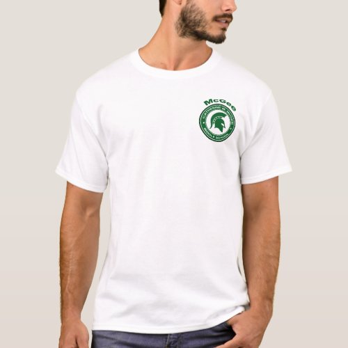 McGee Roundel Left_Chest Logo With Back T_Shirt