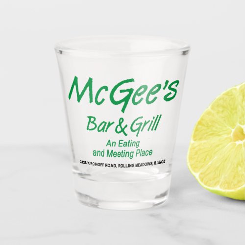 McGees Bar  Grill Rolling Meadows Illinois Shot Glass