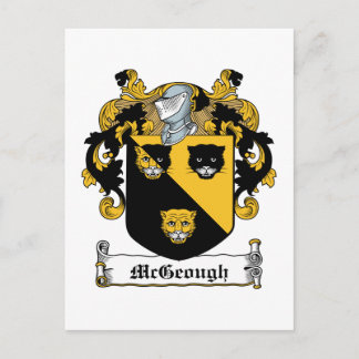 McGeough Family Crest Postcard