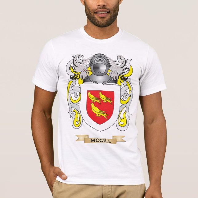 McGill Coat of Arms (Family Crest) T-Shirt (Front)