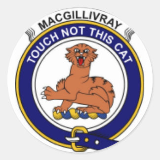 McGillivray Family Crest Classic Round Sticker