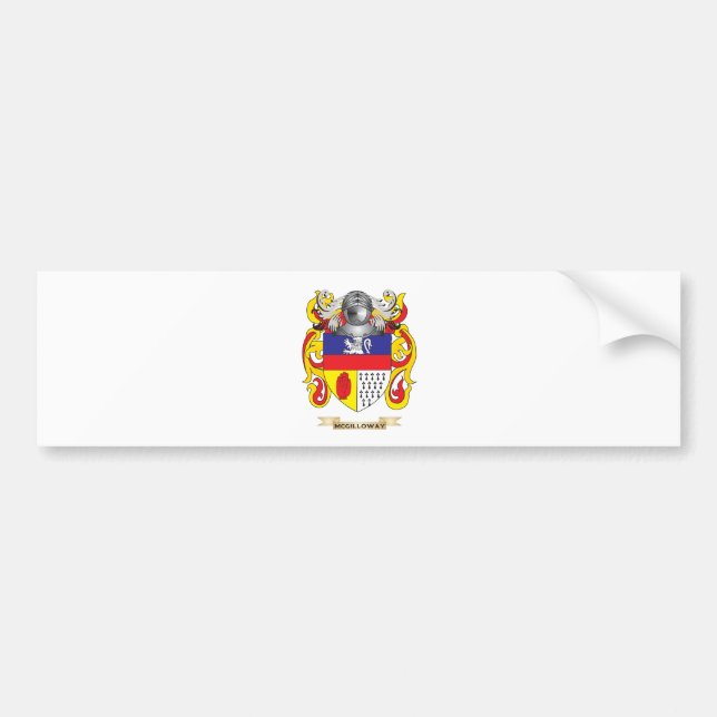 McGilloway Coat of Arms (Family Crest) Bumper Sticker (Front)