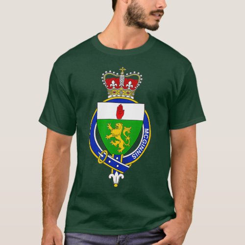 McGinnis Coat of Arms  Family Crest T_Shirt