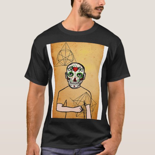 McGorgeous Mexican Male Character with Dark Eyes a T_Shirt