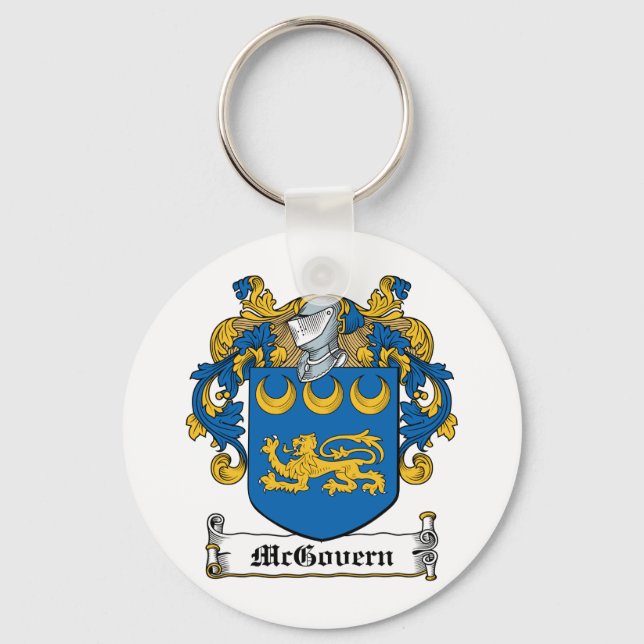 McGovern Family Crest Keychain (Front)