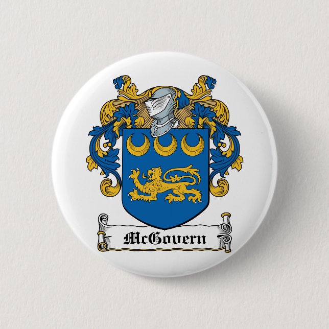 McGovern Family Crest Pinback Button (Front)