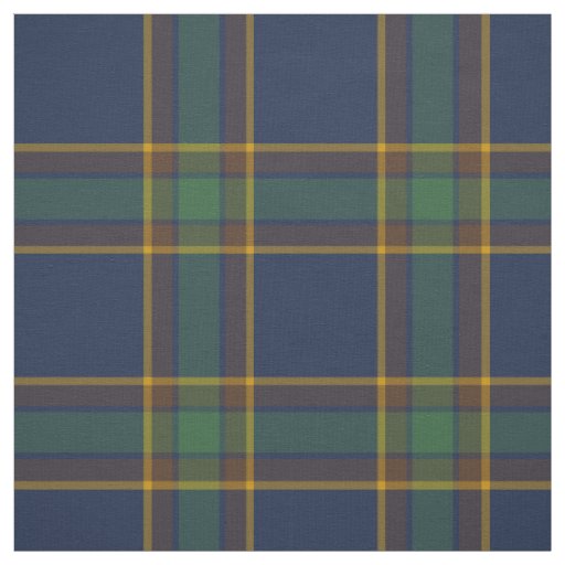 McGovern Tartan Pattern Navy and Green Irish Plaid Fabric