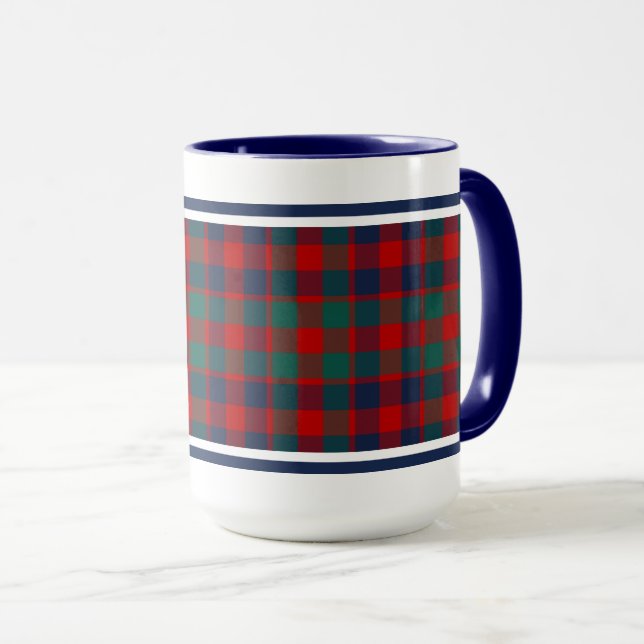 McGowan Tartan Pattern Colorful Plaid Pattern Mug (Front Right)