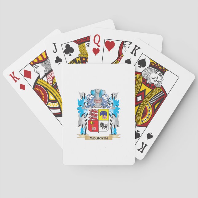 Mcgrath Coat of Arms - Family Crest Poker Cards (Back)