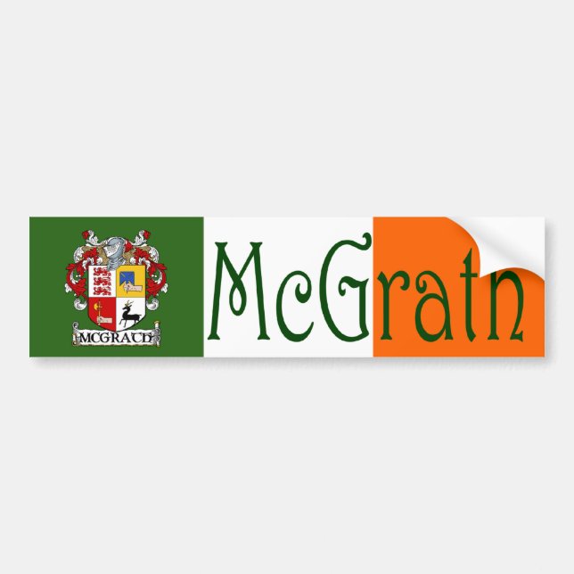 McGrath Coat of Arms Flag Bumper Sticker (Front)