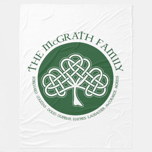 McGrath Family Fleece Blanket (Front)