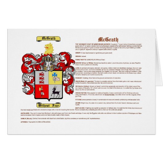 McGrath (meaning) Cards (Front Horizontal)