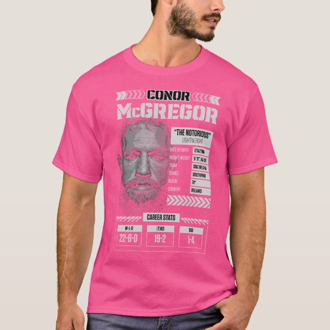 Mcgregor Career Stats T-Shirt (Front)