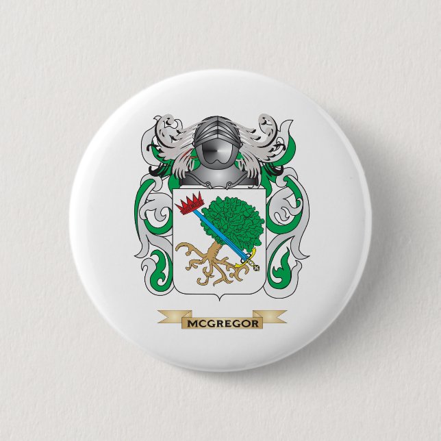 McGregor Coat of Arms (Family Crest) Pinback Button (Front)