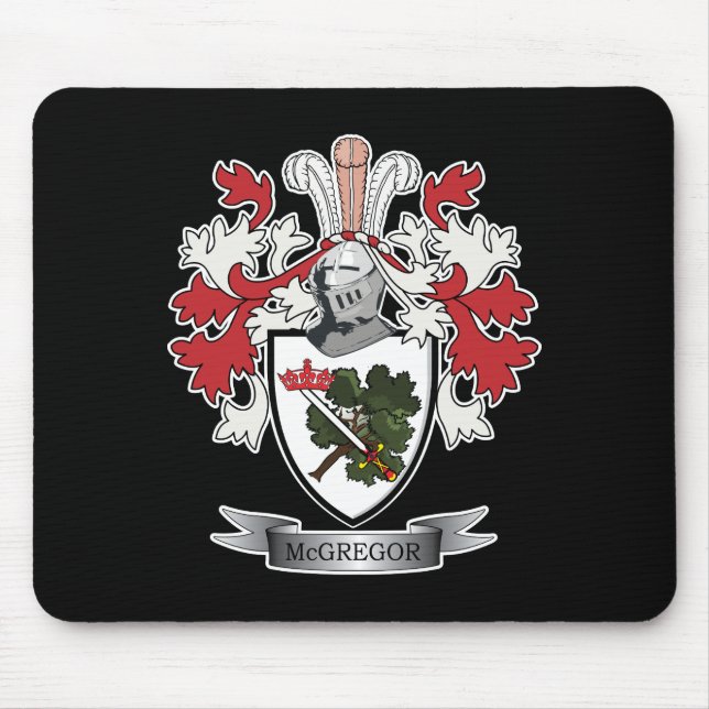 McGregor Family Crest Coat of Arms Mouse Pad (Front)