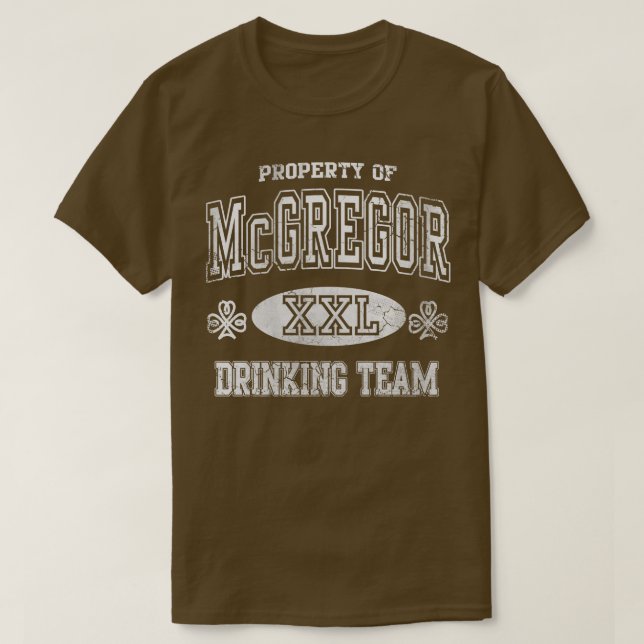 McGregor Irish Drinking Team St Patricks Day T-Shirt (Design Front)