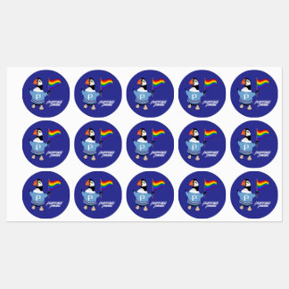 McGuffin Puffin Pride Labels