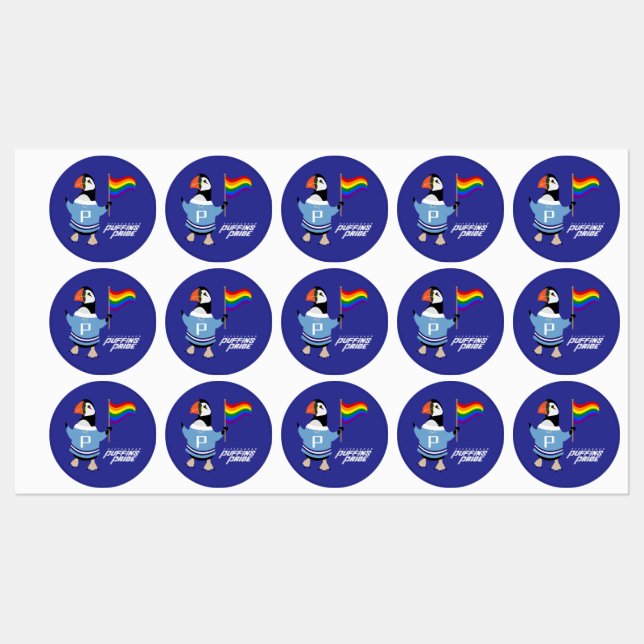 McGuffin Puffin Pride Labels (Sheet)