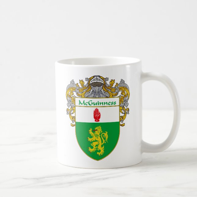 McGuinness Coat of Arms (Mantled) Coffee Mug (Right)