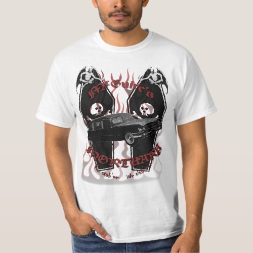 McGuires Mortuary white T_Shirt